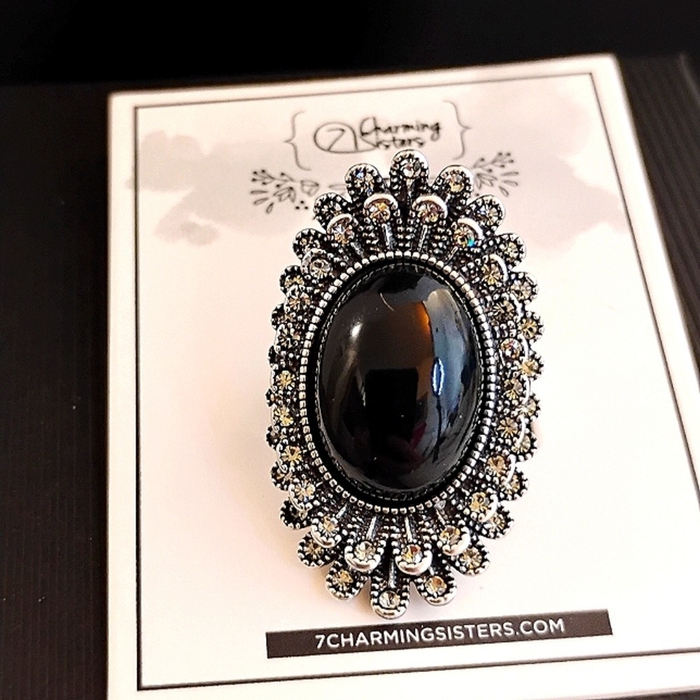 7 Charming SIsters "A Beautiful Nightmare" Silver and AB‎ Crystal Size 8 …